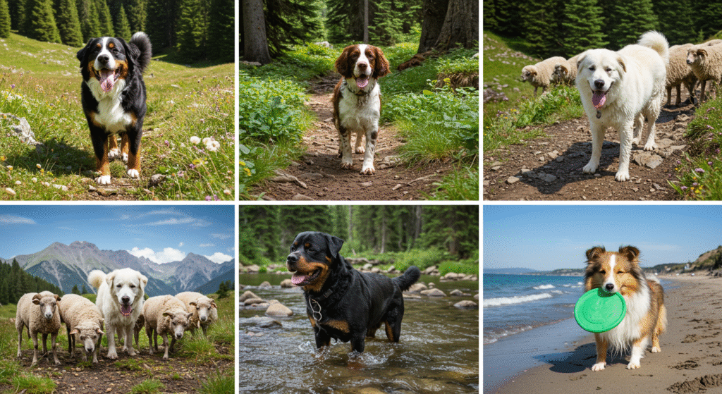 Detailed Comparison Table of Adventure Dog Breeds